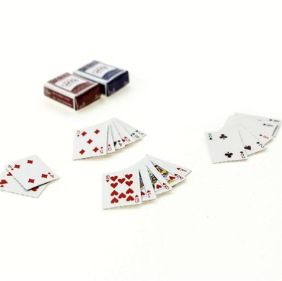 1set Games Poker Playing Cards Miniature Dollhouse Accessory For Re-ment  Figure | eBay