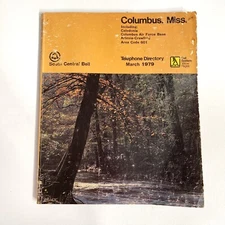1979 Columbus MS South Central Bell Telephone Directory Caledonia Artesia