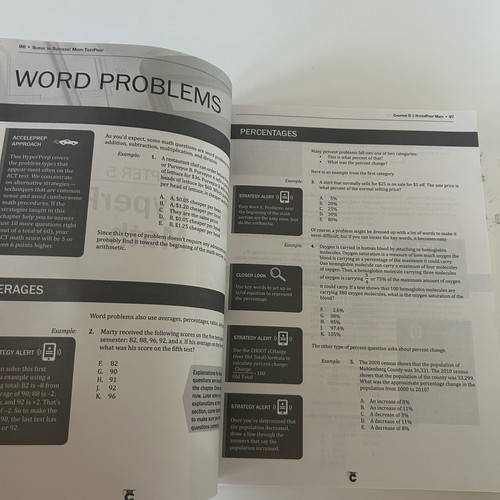AccelePrep for the ACT 2nd Edition Student Text Cambridge Educational Services - Picture 5 of 9