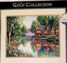 New Dimensions Gold Collection CABIN FEVER Counted Cross Stitch Kit #35183 Deer