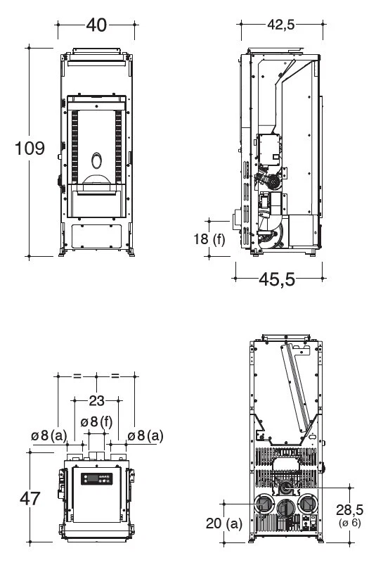 Poêle À Granulés 5 Étoiles MONTEGRAPPA NXS 10 EVO EVOCA EVO 9,8 kW - Mail Remise - Photo 3/3