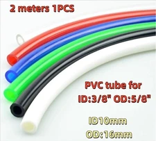 2 meter Soft PVC Tube 10/16mm 5/8 water Cooling ID9.5mm Compression barb Fitting