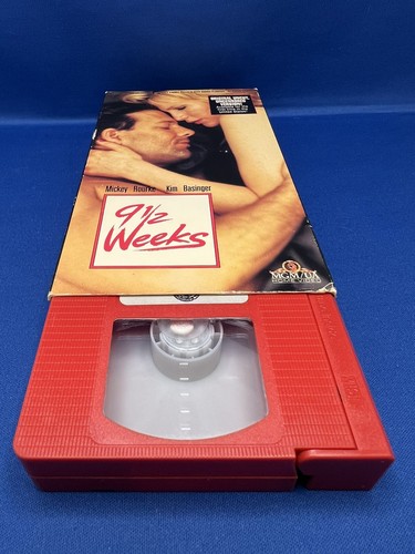 Ultra RARE 9 1/2 Weeks VHS 1986 Uncut Uncensored RED TAPE Rourke Basinger (READ) - Picture 8 of 9