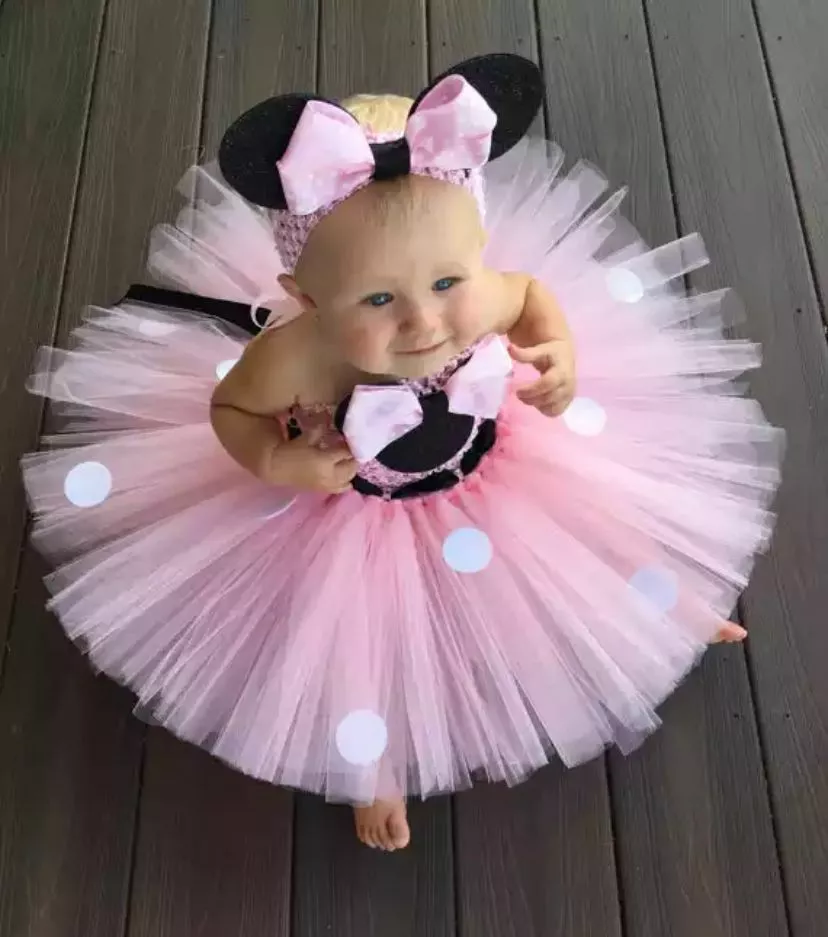 Pink Minnie Baby Girl Costume