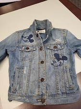 Gap Kids Disney Mickey Mouse Limited Edition Size Medium 8/9 Denim Jean Jacket