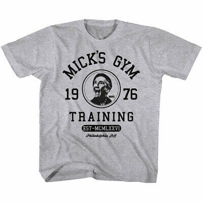 Rocky Mick/'s Gym Distressed Look Adult T Shirt Classic Movie