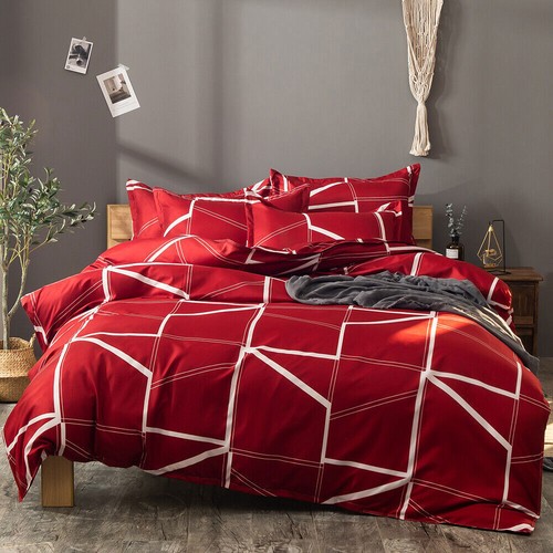2/3/4pcs Soft Comfy Duvet Covers Set Printed Striped Comforters Cover Sets - Picture 43 of 81