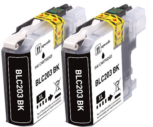 BLACK XL Ink Cartridges Compatible with LC203 MFC-J460DW MFC-J4620DW MFC-J480DW - 第 2/8 張圖片