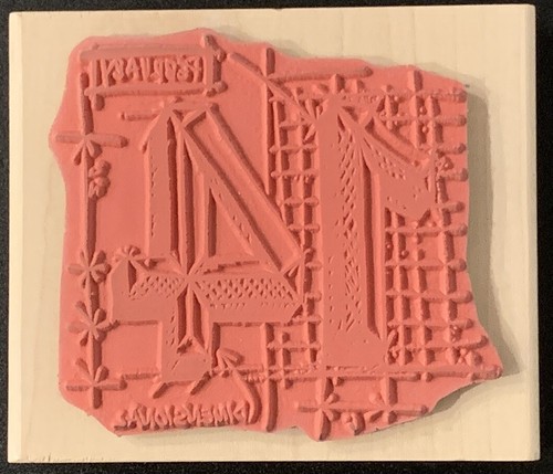 Stampers Anonymous Tim Holtz Dimensional February 14 Rubber Stamp - Picture 2 of 4