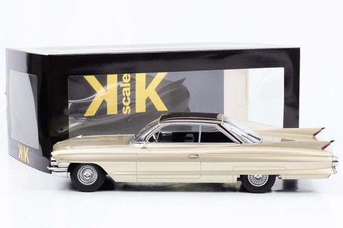 1:18 Cadillac Serie 62 Coupè Deville 1961 Metallico Oro Beige KK-Scale - Foto 3 di 3