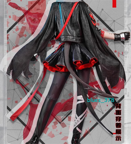 Arknights W Nightingale Dress Women Cosplay Costume Party Fullset Outfit Props - Picture 12 of 19