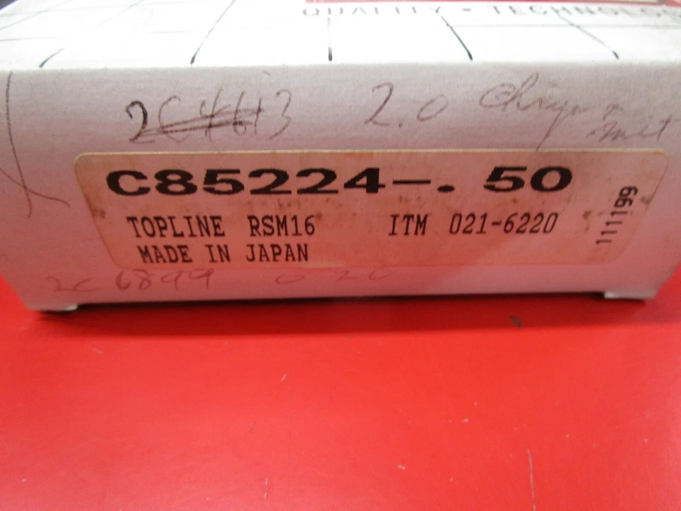 Nuevo de Lote Antiguo Enginetech Juego de Anillos de Pistón Cromo C85224 .50mm Chrysler Mitsubishi 2.0L Colt Foto 2 de 4