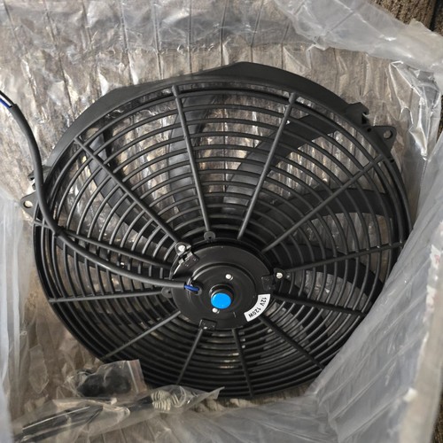 16" inch Universal Slim Fan Push Pull Electric Radiator Cooling 12V Mount Kit - Picture 7 of 18