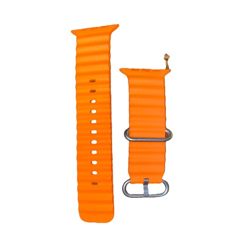 Genuine OEM Apple Watch Ultra Strap ORANGE OCEAN BAND 49mm 46mm 45mm 44mm - 第 5/5 張圖片