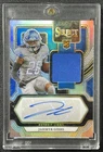 JAHMYR GIBBS 2023 PANINI SELECT ROOKIE JERSEY AUTO PRIZM 16/199 RC LIONS