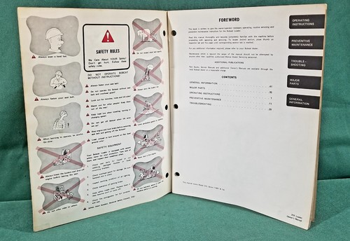Manuale d'epoca Clark Bobcat 300 serie 310 del proprietario - Foto 3 di 9