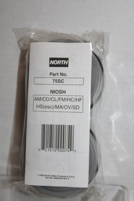 #ad North 75SC Respirator Filter Cartridge AM CD CL FM HC HF HS esc MA OV SD 2 Pack $5.00