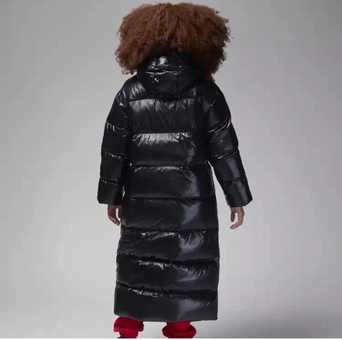 Nike Air Jordan Down Parka (taglia M) Puffer Jacket X-Cappuccio Lungo Nero FV7143-010 - Foto 4 di 10