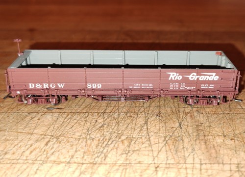 Blackstone HOn3 D&RGW Denver Rio Grande 899 Drop Bottom Gondola B340561 - Picture 8 of 12