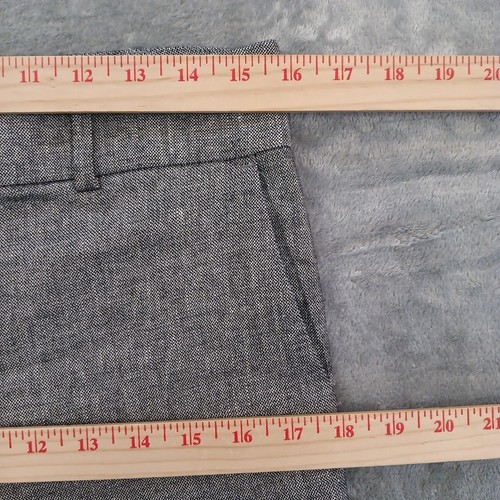 Loft Petite Dress Pants Womens Size 6P Slim Gray Linen Blend 31x25.5 New - Picture 2 of 11