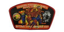 2001 Jamboree Theodore Roosevelt (NY) Council NY JSP RED Bdr (VT2044)