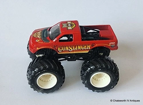 Vintage 2000s Mattel Hot Wheels Monster Jam 1:64 Gunslinger Truck *Free Ship*