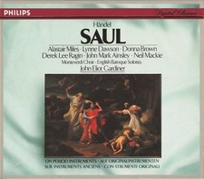 Händel: Saul - Miles / Dawson / Brown / English Baroque / Gardiner (3 CDs, 1991)