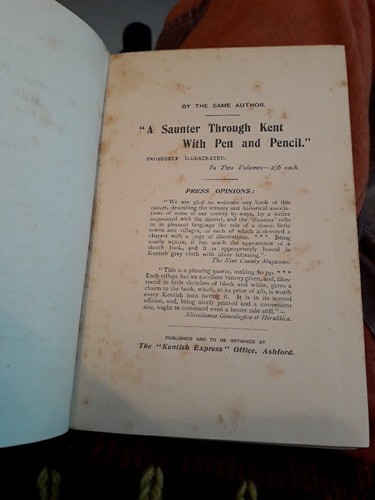 Ashford Church By Charles Igglesden. (Kentish Express - 1901) HARDBACK. - Picture 3 of 9