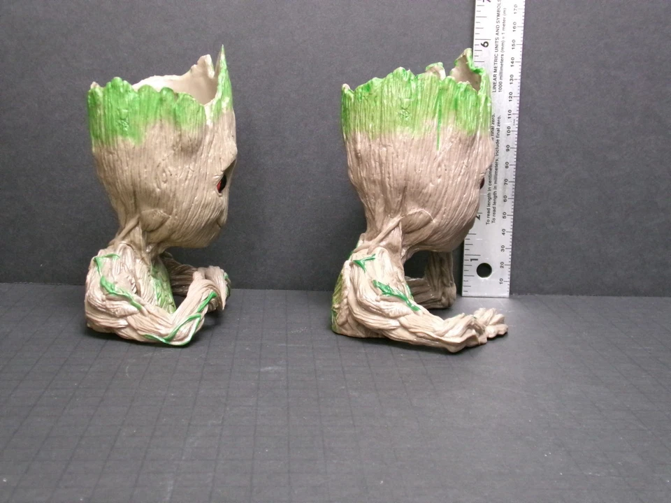 🪴 Juego de 2 macetas Baby Groot - Figuras de hombre árbol Guardianes de la Galaxia Foto 2 de 4