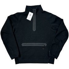 Nike Sportswear Tech Fleece 1/2-Zip Sweatshirt Mens Medium Black FB7998-010 NEW