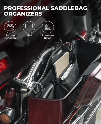 KemiMoto Saddlebags Organizers Harley Davidson Street Glide Road King 2014-2023 - Picture 5 of 7