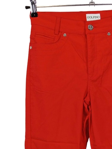 GOLFINO Pantalone a 7/8 Donna Pantalone Taglia IT 38 rosso stile casual - Foto 3 di 5