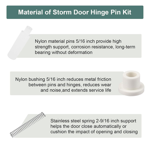 Emco/Andersen Storm Türscharnierstift-Set K 5131 - 3er Set - Bild 6 von 7
