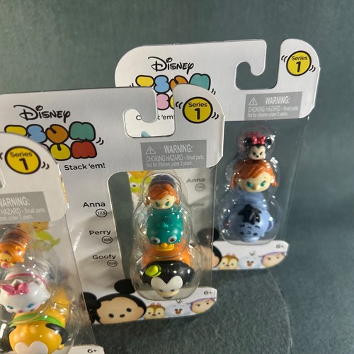 Disney Tsum Tsum Series 1 Jakks Pacific Vinyl Figure Lot Pluto Goofy Minnie Anna - Picture 5 of 12
