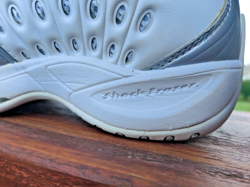 Prince T22 Womens Size 8.5 White Silver Athletic Running Tennis Shoes Sneakers - Picture 7 of 14