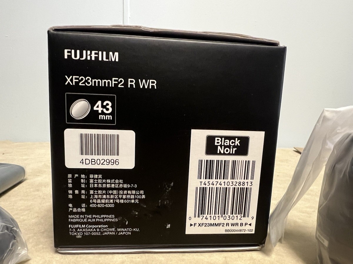 Fujifilm Fujinon XF 23mm F/2 R WR Lens - Black for sale Fujifilm Fujinon XF 23mm F/2 R WR Lens - Black for sale
