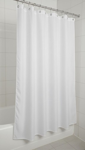 178x183cm PEVA Shower Curtain Mildew Splash Resistant 12 Hooks Frosted Chequered - Picture 9 of 32