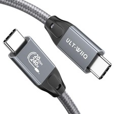 Nylon Braided USB C to USB C 3.2 Gen 2 x 2 Video Cable for Monitor, 3FT