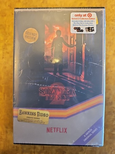 NEW Stranger Things Season 1 & 2 Two 4k UHD / Blu-Ray Target VHS Deluxe Edition - Picture 5 of 15