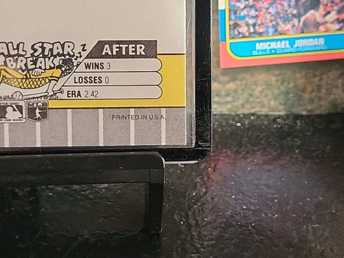 1989 Fleer Randy Johnson Marlboro Ad Blacked Out Rookie RC #381 Montreal Expos - Picture 5 of 10