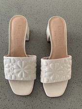 Kate Spade Emmaline Ivory Slip on Sandals