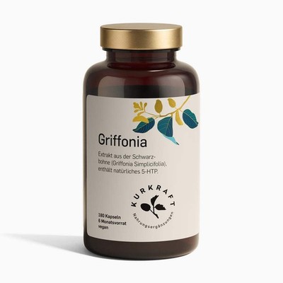 Kurkraft 5-HTP - 100mg je Kapsel - natürliche aus Griffoniasamen