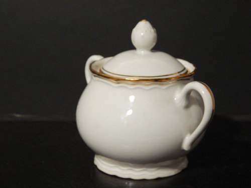 ANTICO ANNI'30 SERVIZIO CAFFÈ RICHARD GINORI PREZIOSA PORCELLANA BIANCA E ORO - Foto 7 di 22