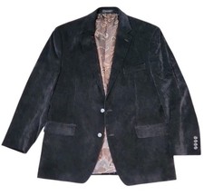 Lauren By Ralph Lauren Jacket Mens Sz: 44R Black Corduroy Sport Coat Blazer