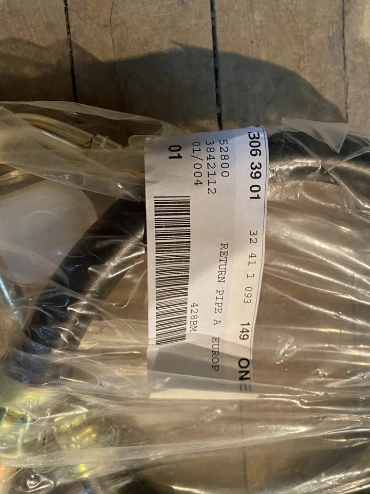 1997-2003 BMW 525i 530i 528i Power Steering Return Tube Pibe OEM NOS 32411093149 - Image 2 of 3