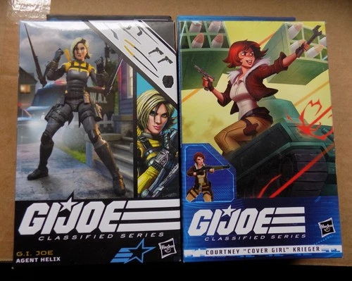GIJOE CLASSIFIED COVER GIRL AND HELIX