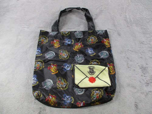 Harry Potter Hogwarts Houses Tote Bag Pieghevole Riutilizzabile Shopping Busta Pouch - Foto 1 di 10