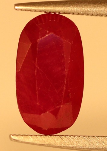 1.60 Ct Natural Loose Ruby 8 x 5 mm Dark Pink Color Oval Cut Gemstone Untreated - Picture 8 of 8