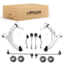 Front Lower Control Arms Sway Bar Links Tie Rods Kit for 2009-2015 Honda Pilot