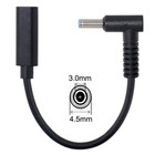 Type-c female to DC 4.5mm x 3.0mm Power PD Fast Charge Cable For HP Laptop E